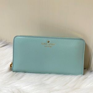⭐️NWT💯 Authentic Kate Spade Lacey Zip-Around Continental Leather Wallet
